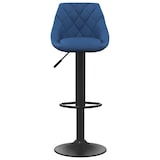 thumbnail of vidaXL Barhocker Blau Samt