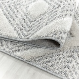 thumbnail of Carpetsale24 Teppich Läufer 80x250 cm Creme, Hochflor Wohnzimmer Teppich, Weich & Flauschig, Skandinavisch Boho Stil, Langflor Shaggy, Rauten Design