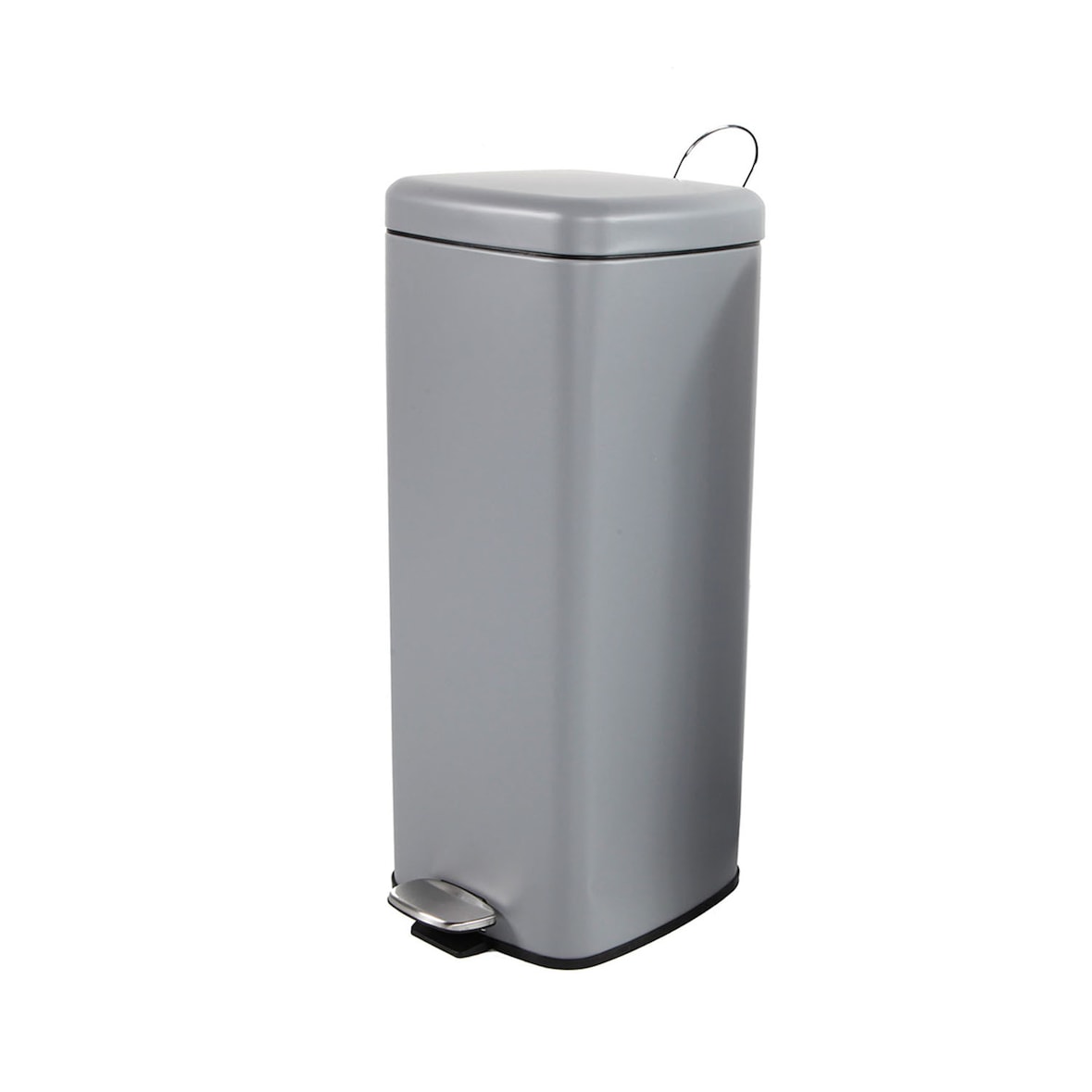 Metall Mülleimer Treteimer Abfalleimer Tretmülleimer 20L Grau