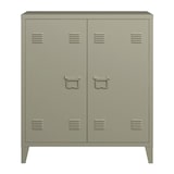 thumbnail of Helloshop26 - Casier de bureau armoire meuble de rangement pour bureau atelier chambre acier de bureau métallique à 2 portes 90 x 80 03_0006337