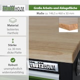 thumbnail of Werkstattwagen Deluxe XXL grün unbestückt 160x91 cm 20 Schubladen Werkbank Sideboard