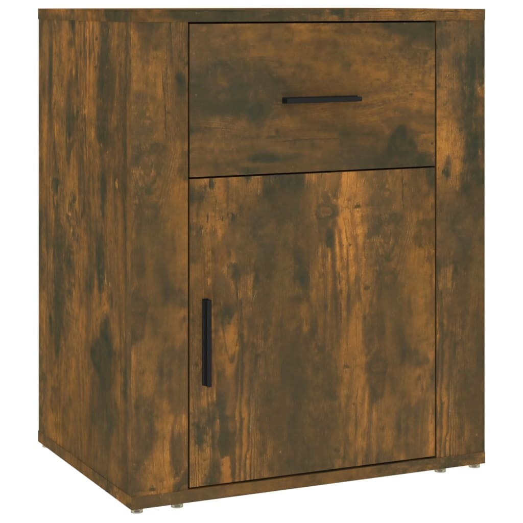 Décoshop26 - Table de chevet avec tiroir et compartiment avec porte 50 x 36 x 60 cm bois d'ingénierie marron DEC033663