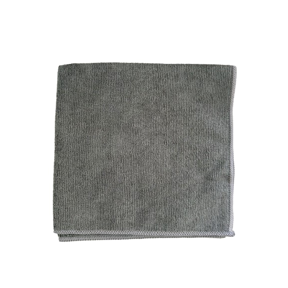 Pano microfibra eco-profissional 40x40cm cinza - embalagem com 12 panos - 1 embalagem