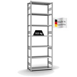 thumbnail of PROREGAL Fachbodenregal Stecksystem | Grundregal | HxBxT 300x100x40cm | 7 Ebenen | Fachlast 315 kg | Beidseitig nutzbar | Verzinkt