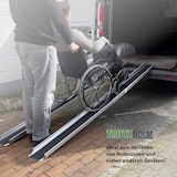 thumbnail of TRUTZHOLM 2 x Teleskoprampe 90 - 152 cm Traglast 272 Alu grau schwarz Antirutsch beschichtet inkl.Tasche Rollstuhlrampe