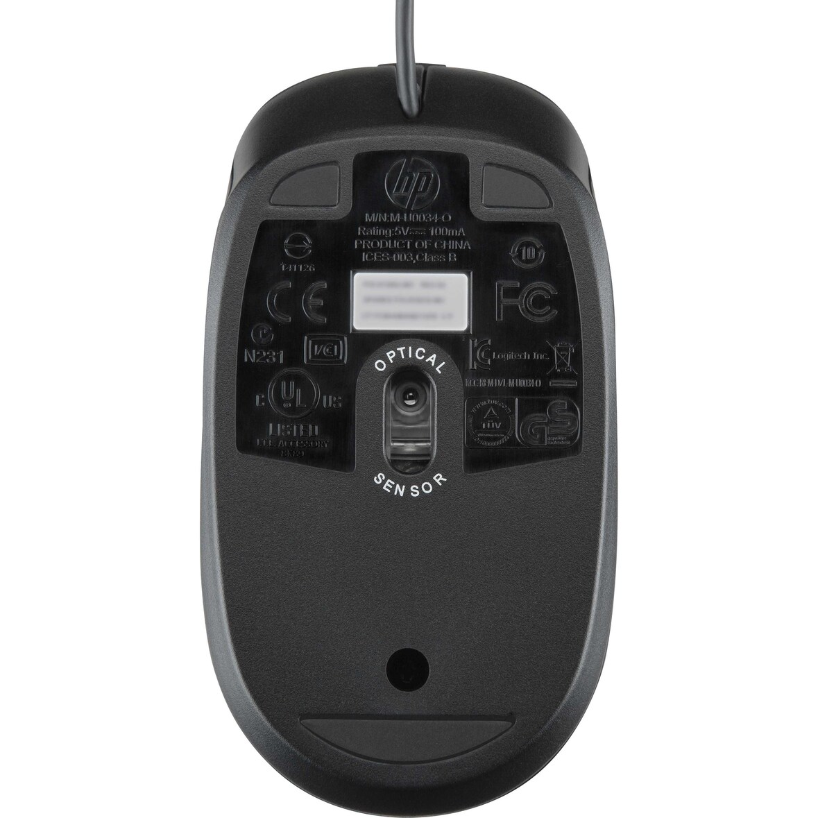 Hp - souris optique, usb, noir z3q64aa