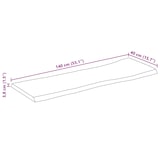 thumbnail of Piano Tavolo 140x40x3,8 Cm Rettangolare Legno Acacia Bordi Vivi