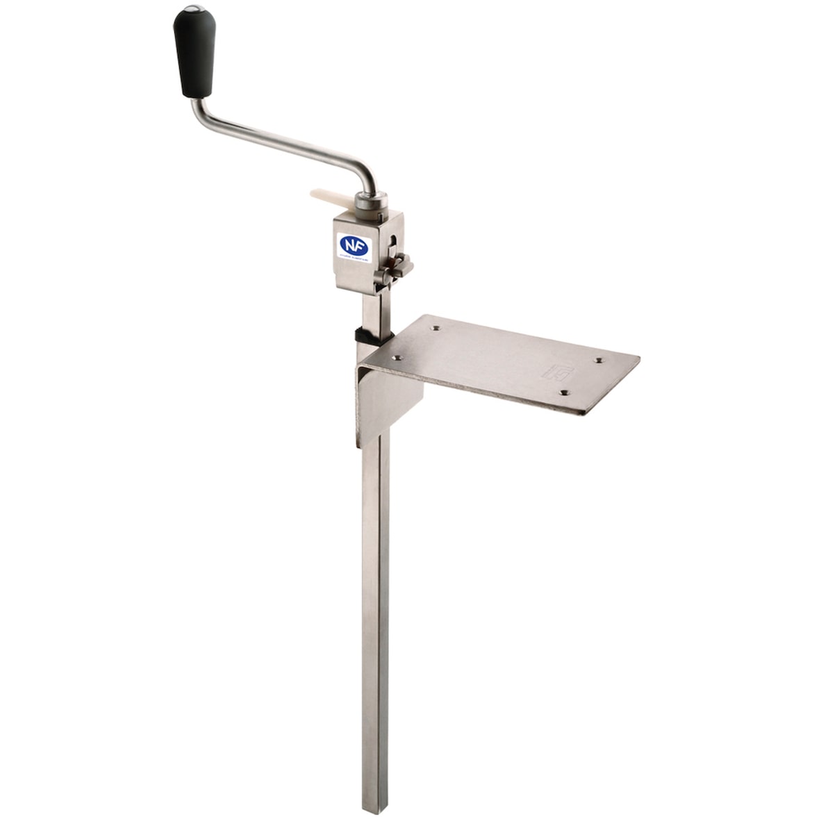 Louis Tellier - Ouvre-boîtes manuel tout inox NF Hygiène alimentaire - plaque à visser - 550 mm - OXP55