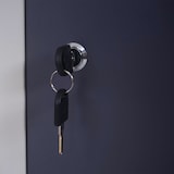 thumbnail of Taquilla Boston T853, armario taquilla, taquilla para objetos de valor, metal 185x38x45cm ~ gris oscuro