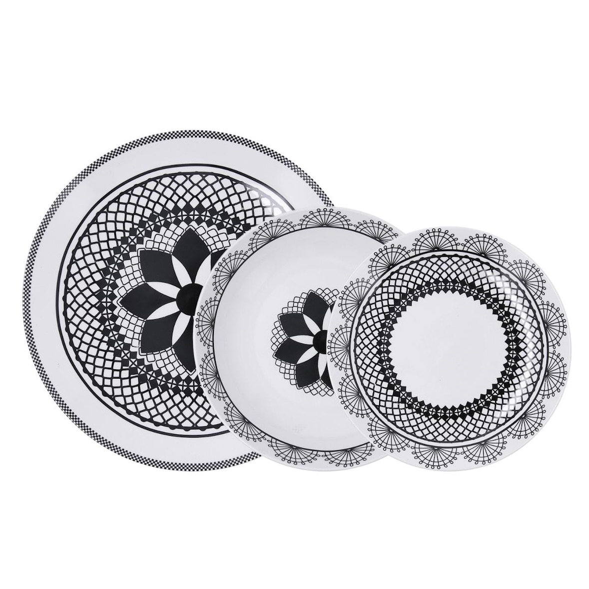 La Bouchée By La Cartuja De Sevilla Medina Vajilla Porcelana 18 Piezas 6 Personas