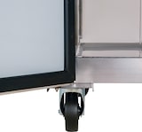 thumbnail of Romux® Gefrierschrank mit 1 Tür 68 cm mit Umluftkühlung | Gastro Gefrierschrank aus Edelstahl mit 430 L Kapazität - 3 Einlegeböden und 480 W