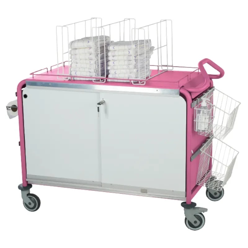 Sclessin 374.912C Chariot Nursing Rose Grand Modèle Professionnel