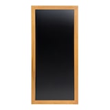 thumbnail of Securit® Wandtafel "Long" – Teak lackiertes Holz – Montageset inklusive – 56x120cm