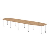 thumbnail of Hammerbacher-Konferenztisch 520cm/10 Rundrohrfüße Asteiche-VKT52C/R/W
