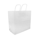 thumbnail of MONOUSO - Bolsa Papel Kraft Blanca con Asas 90g/m² 28+11x32cm (250 Uds)