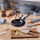 thumbnail of BERGNER - Batería de cocina DINA 8 pcs 16/18/20/24cm en acero inoxidable apta para inducción con Cafetera de Émbolo de Borosilicato 15,8×10×18,8cm