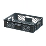 thumbnail of 9 Stück Bäckerkisten 600 x 400 x 150 mm + 1 Transportroller Typ C in Grau