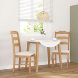 thumbnail of Esszimmerstühle RESZ mit Kissen 2er Set Hellbraun-Creme Massivholz | Küchenstuhl Wohnzimmerstühle Essstühle bequem