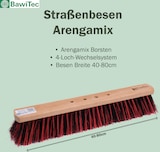 thumbnail of Profi Besen Arenga-Besen 40cm Breit mit 4-Loch Wechselsystem und Aluminiumstiel Stiel 145cm Lang Kunststoff Borsten Mix Straßenbesen für draussen