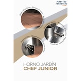 thumbnail of MF - Forno a legna da esterno per pizza e pane modello Chef Junior effetto ruggine da giardino