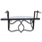 thumbnail of Mesa de balcón colgante mosaico azul y blanco