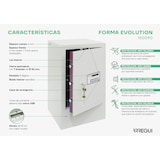 thumbnail of ARREGUI Forma Evolution 150090 Caja fuerte con llave y codigo, Caja de doble seguridad con Zócalo, apertura electronica y llave 62 x 38,5 x 36 cm 71L