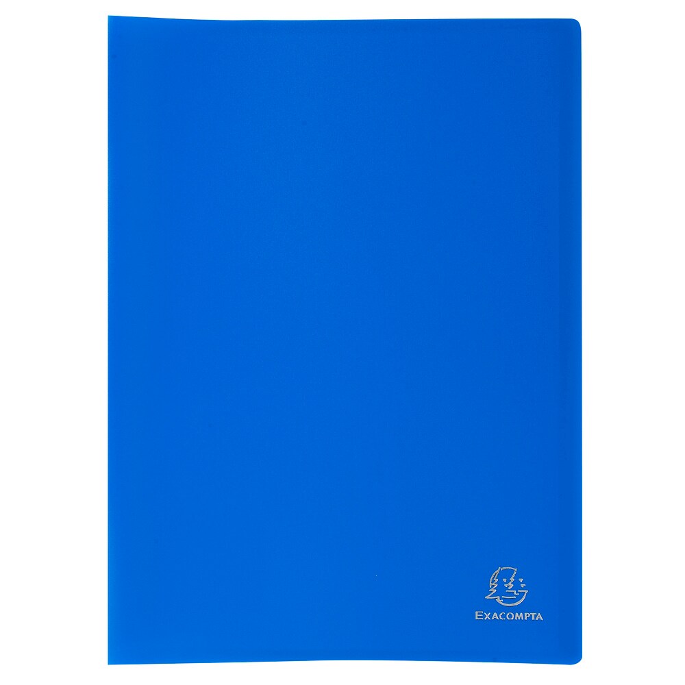 Lot de 12 Protège-documents OPAK Eco A4 80 vues, polypro souple coloris bleu