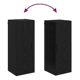 thumbnail of vidaXL Wandschrank Schwarz Eichen-Optik 34,5x34x90 cm