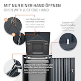 thumbnail of ML-Design Mülltonnenbox 1er 240L 68x80x116 cm Anthrazit | Stahl, abschließbar, wetterfest, Mülltonnenverkleidung