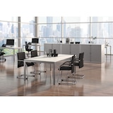 thumbnail of Bisley Cito Konferenztisch  höhenverstellbar - 240x120 cm Meetingtisch XXL Schreibtisch in Ahorn - Gestell: silber
