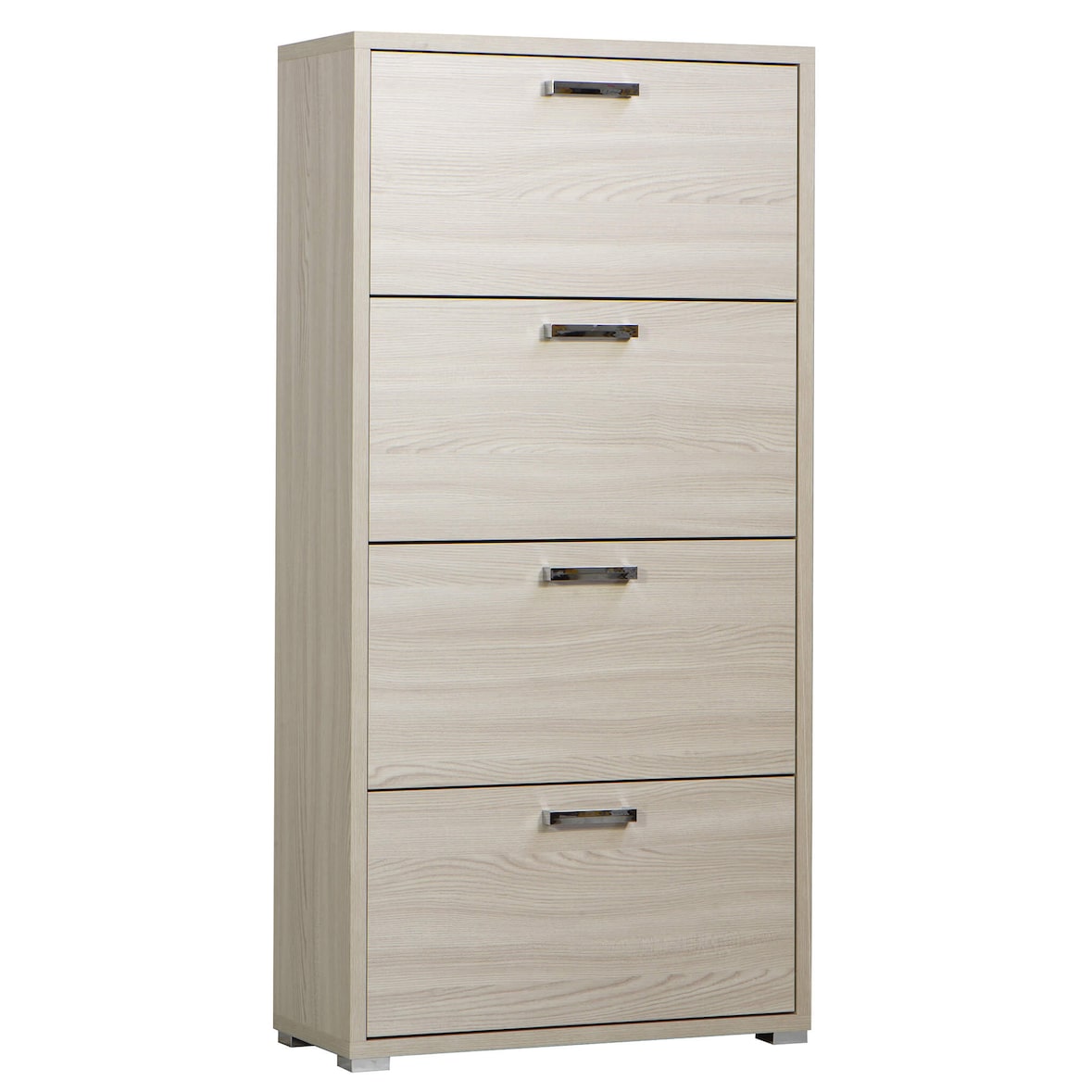 scarpiera 4 ante a ribalta per soggiorno cucina bagno fatto in Italia cm 75,3x33x151,8 h Colore: Marrone