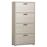 thumbnail of scarpiera 4 ante a ribalta per soggiorno cucina bagno fatto in Italia cm 75,3x33x151,8 h Colore: Marrone