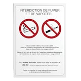 thumbnail of Affichage Interdiction de Fumer et Vapoter