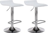 thumbnail of CHEFGASTRO 2er Set Barhocker SPLIT HxBxT 65x38x41cm Kunstleder Weiß Barstuhl