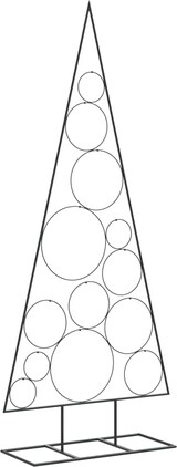 thumbnail of vidaXL Metall-Weihnachtsbaum für Dekorationen Schwarz 150 cm