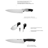 thumbnail of Pirge Ecco Brotmesser mit Wellenschliff 17,5 cm Schwarz für Schneiden von Brot, Bagels, Kuchen - Brötchenmesser