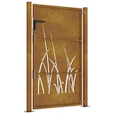 thumbnail of vidaXL Poort grasontwerp 105x130 cm cortenstaal