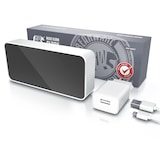 thumbnail of BEARWARE digitaler Wecker mit Netzteil und extra großem 2200 mAh Akku - Musikwecker Reisewecker - 13 Songs und Klingeltöne - Temperaturanzeige