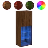 thumbnail of vidaXL TV-Schrank mit LED-Leuchten Braun Eichen-Optik 40,5x30x102 cm