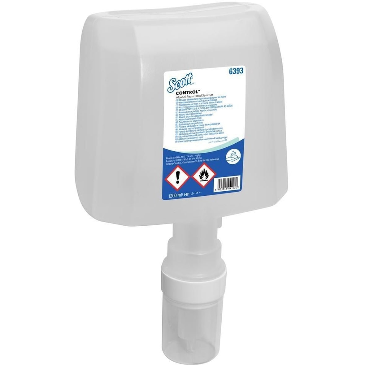 Schaumseife unparfümiert für Händedesinfektion VE=4x1,2 Liter.