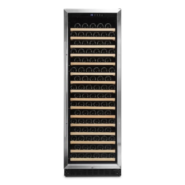 Vinobox 168 flessen. Inox wijnkast 1 zone