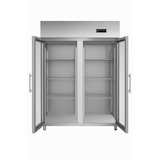 thumbnail of Armario refrigerado de acero inoxidable 2 puertas de cristal 1400 lt ventilado -2 +8 °C tropicalizado - AH