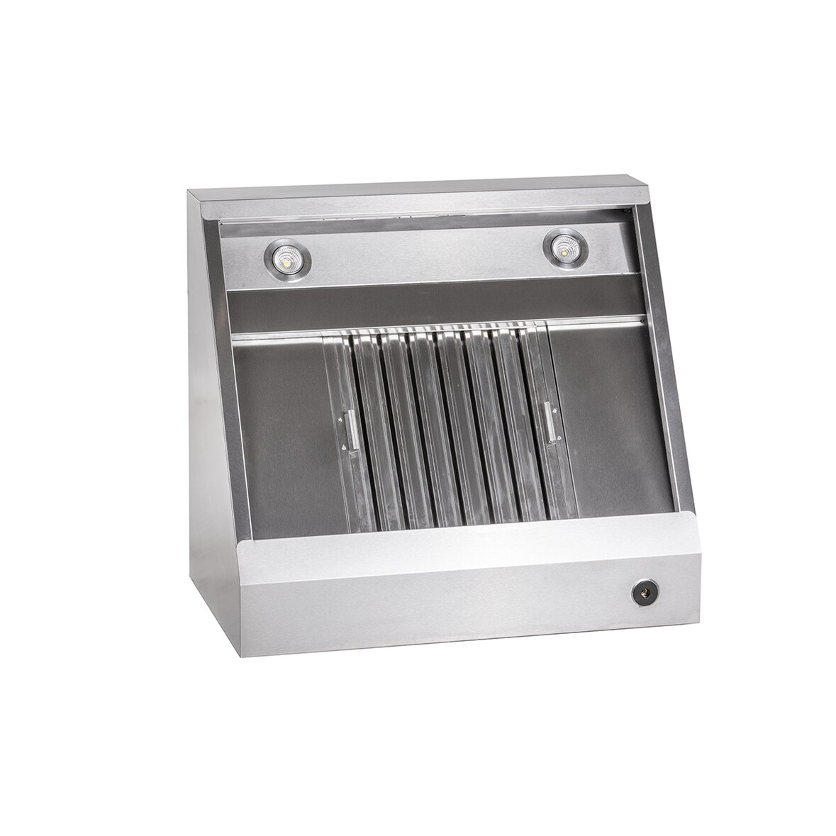 KBS wandafzuigkap met motor 2400x900x450 mm trapeziumvorm aansluitklaar filtertype F2
