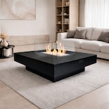 thumbnail of Panarea Schwarzer 70x70x35 Bioethanol-Standkamin für den Innen- und Außenbereich