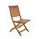 thumbnail of Silla plegable de madera para exterior (2 piezas) - SERENITY