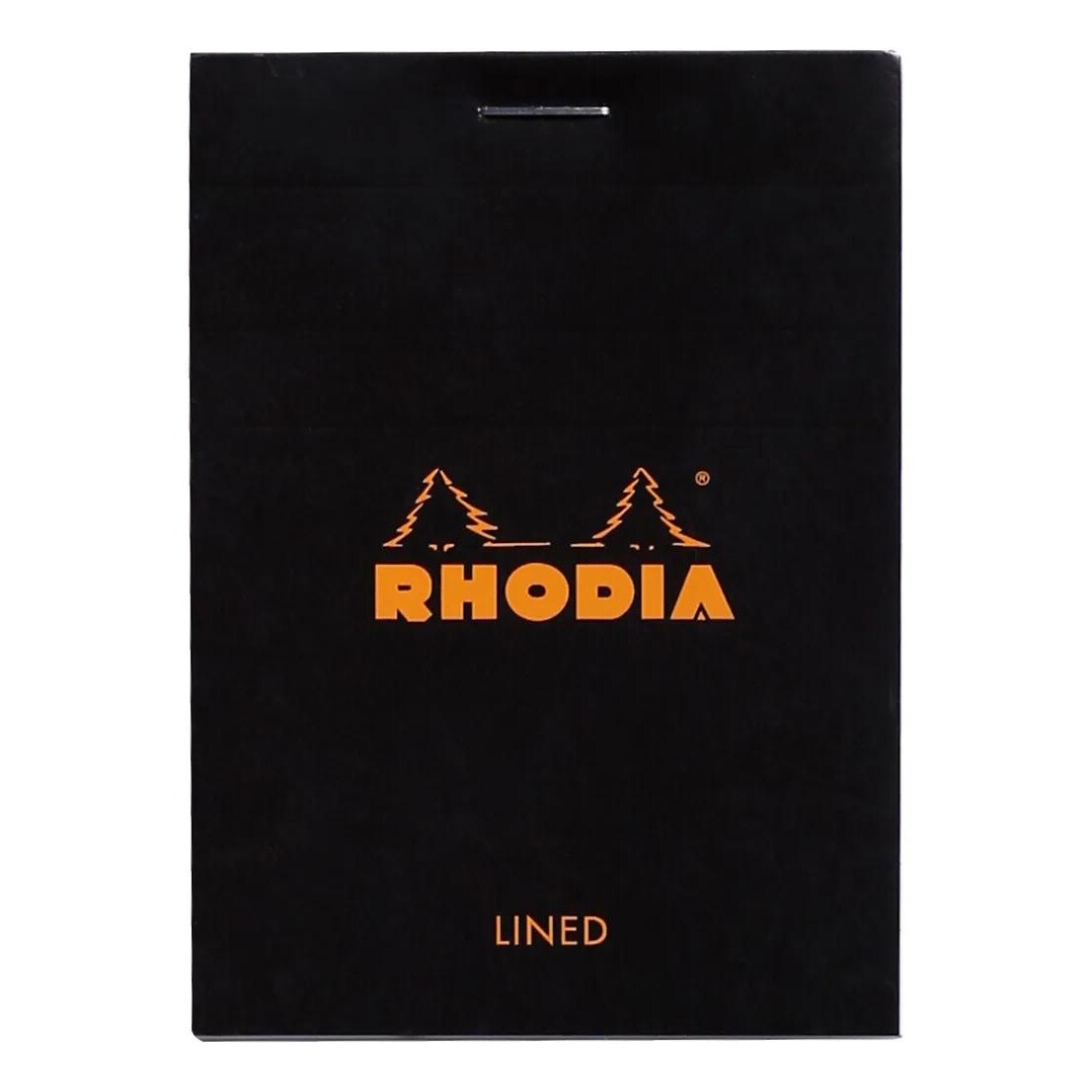 Rhodia 10x Gehefteter Notizblock Rhodia No.11 A7 80 Blatt liniert 80g - Schwarz 116009C