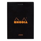 thumbnail of Rhodia 10x Gehefteter Notizblock Rhodia No.11 A7 80 Blatt liniert 80g - Schwarz 116009C