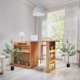 thumbnail of HOMCOM 2 plantas artificiales decorativas olivos artificiales 120 cm con hojas de seda y 20 aceitunas decoración interior para hogar oficina salón