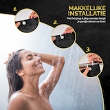 thumbnail of HGMD Douchegordijn 120x200 - Zwart - Wasbaar - Douchegordijn anti schimmel