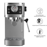 thumbnail of Kompakte Espressomaschine 20 Bar – Siebträger Kaffeemaschine mit Milchschaumdüse, Thermoblock & 1,3 L Wassertank für Cappuccino & Latte Macchiato